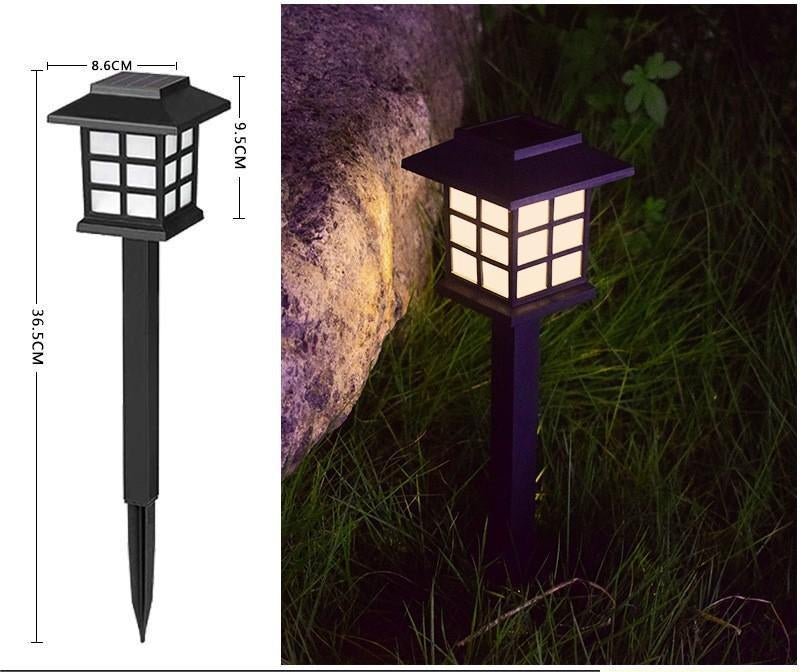Outdoor Solar House Design Light LED Garden Lawn Light Waterproof Plug in Light