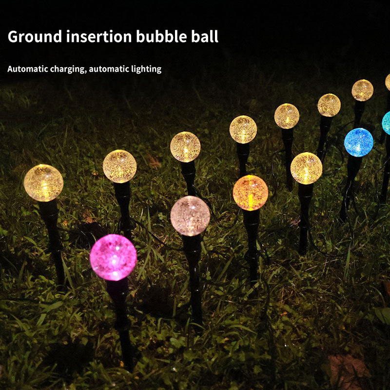 LED Waterproof Solar Light Star Shaped Lawn Light Plug-in-Light for Outdoor Road Decoration