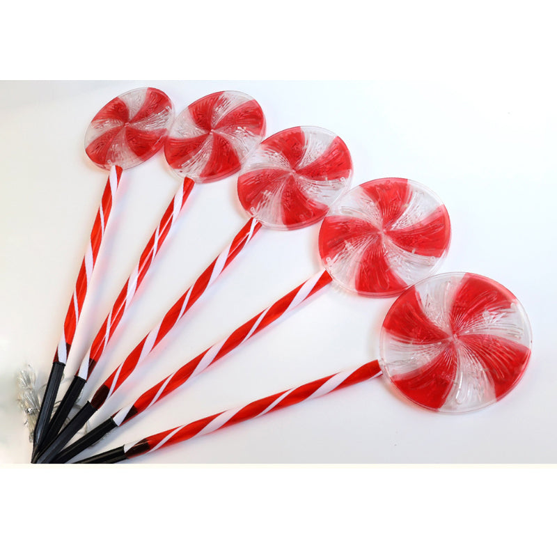 LED Outdoor Waterproof Solar Light Plug in Light Candy Shape Lawn Light for Festival Decoration