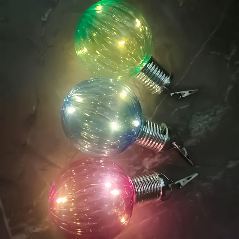 Outdoor Waterproof Decorative Solar Hanging Clip Colorful Pumpkin Lights Pendant Lamp Courtyard Landscape Solar Light