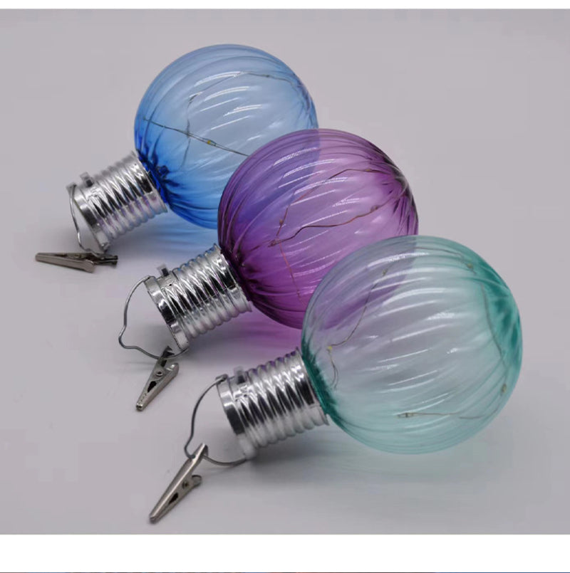 Outdoor Waterproof Decorative Solar Hanging Clip Colorful Pumpkin Lights Pendant Lamp Courtyard Landscape Solar Light