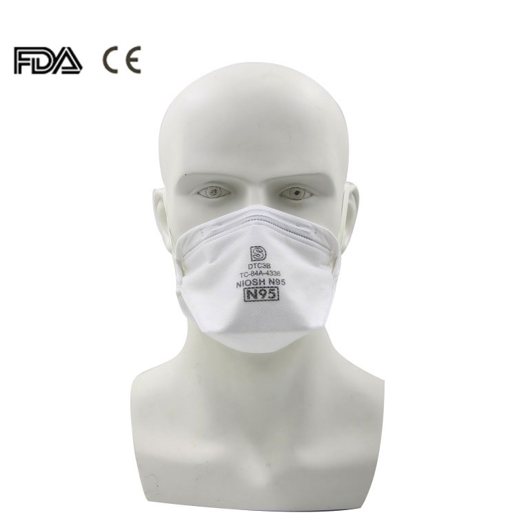 100% Polypropylene Filter Paper 3Ply EarloopDisposable non-woven fabric face mask Color optional Antibacterial N95 face mask