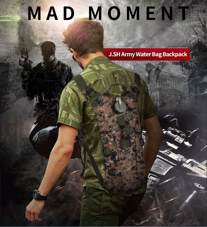 Tactical Backpack Hydration 3L Cycling Hiking Tactical Bag Backpack Water Bag With Water Bladder