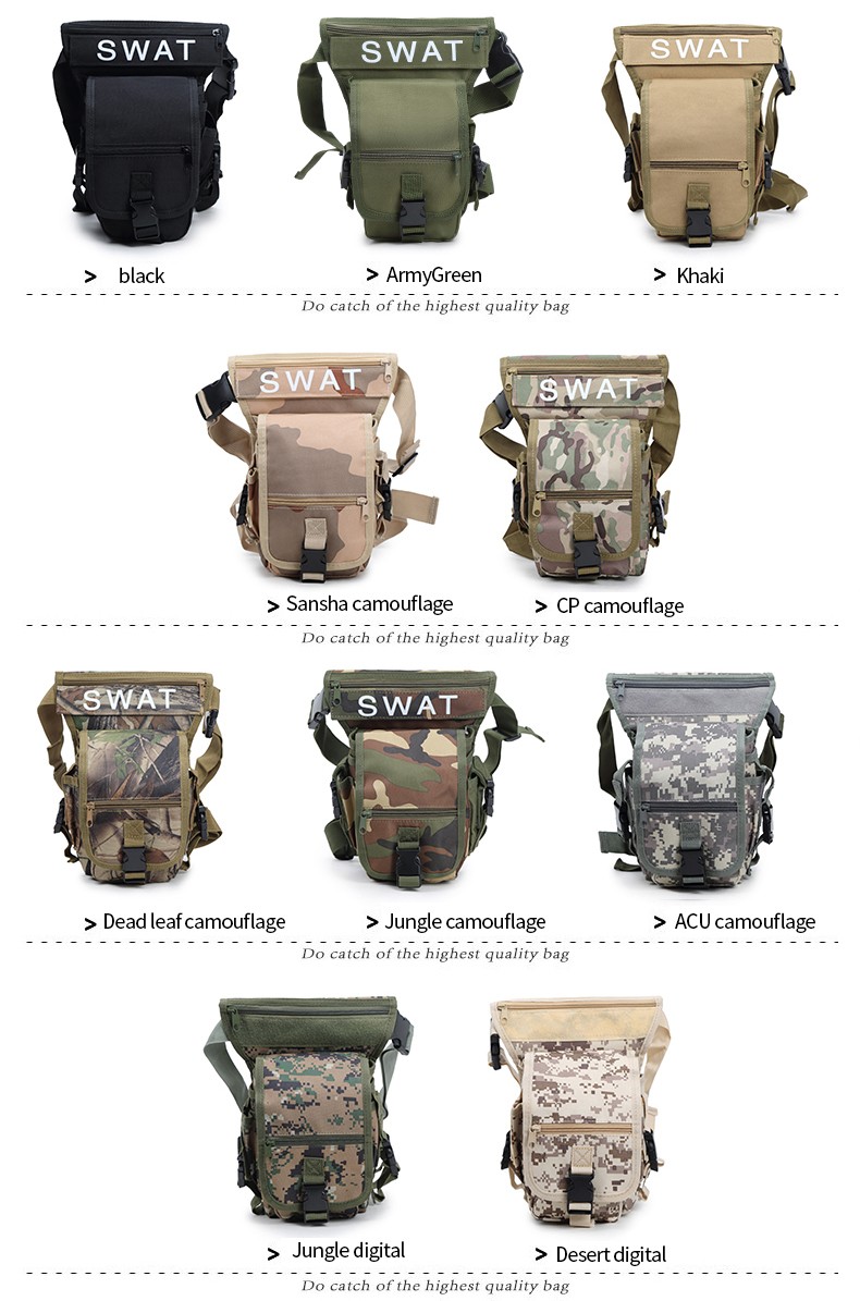 Drop Leg Bag Military Durable Outdoor Thigh Tactical Leg Bag For Men