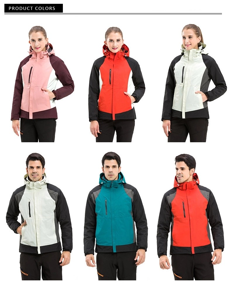 High-end Liner Detachable Hiking Coat Men And Women Down Ski Jacket Couples Winter Jacket