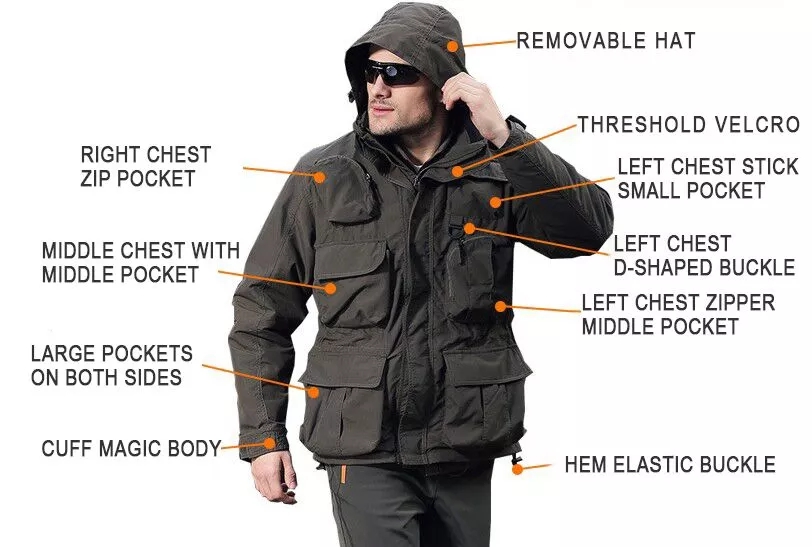 Hiking Coat Military Field Jackets Men Army Jackets for Men