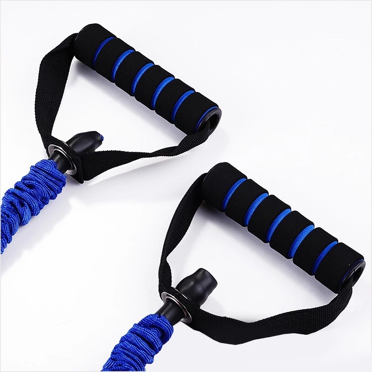 Promotion yoga elastic rope resistance rope latex tension belt fitness shaping tube pull rope with cloth cover