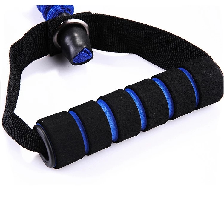 Promotion yoga elastic rope resistance rope latex tension belt fitness shaping tube pull rope with cloth cover