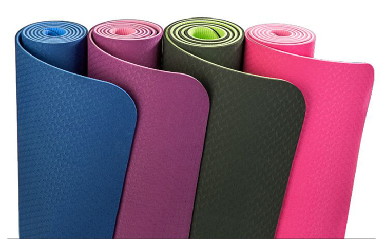 Custom printed Natural Foldable Yoga Mat Private Label