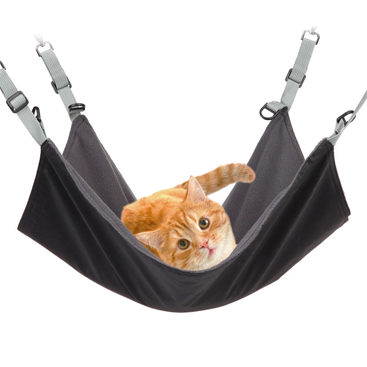 Carabiner indoor soft covered hanging pet sleeping bed pet hammock bed for cage