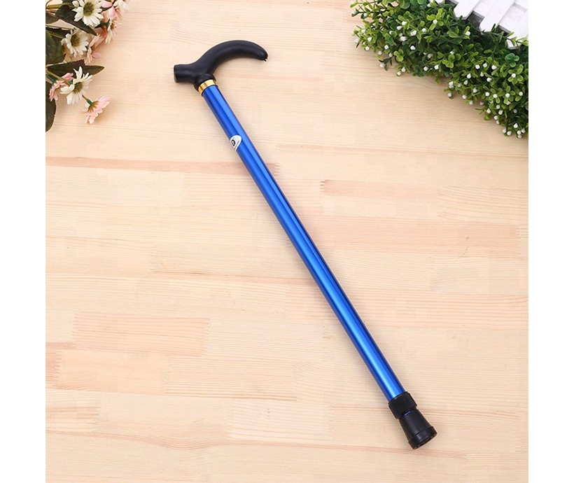 Aluminum alloy two 6 - speed telescopic cane walking stick climbing stick old man rod length can be adjusted