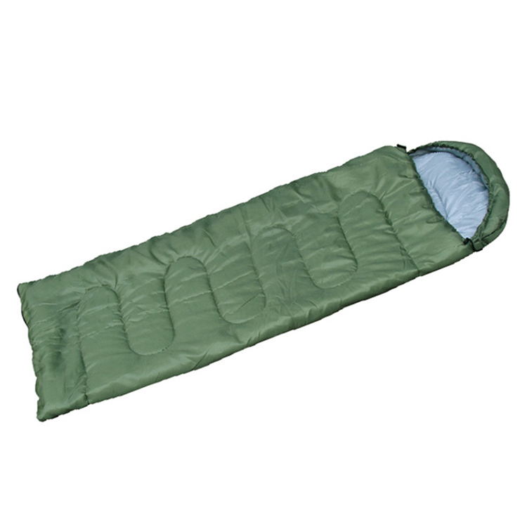 Outdoor Adult Hooded Camping Envelope Sleeping Bag