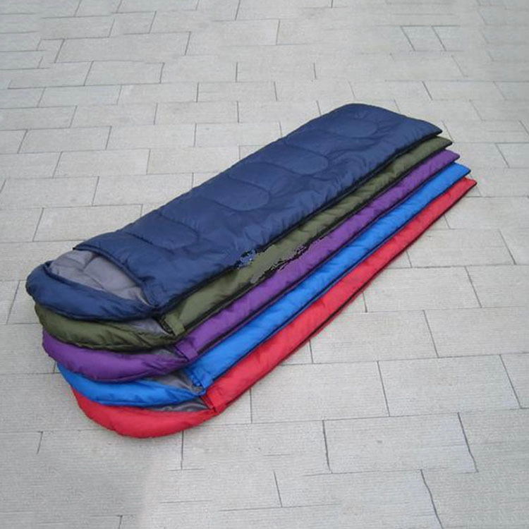 Outdoor Adult Hooded Camping Envelope Sleeping Bag