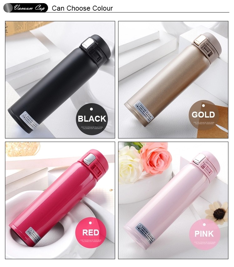 double wall stainless steel water bottle travel mug 18oz stainless steel vacuum cup