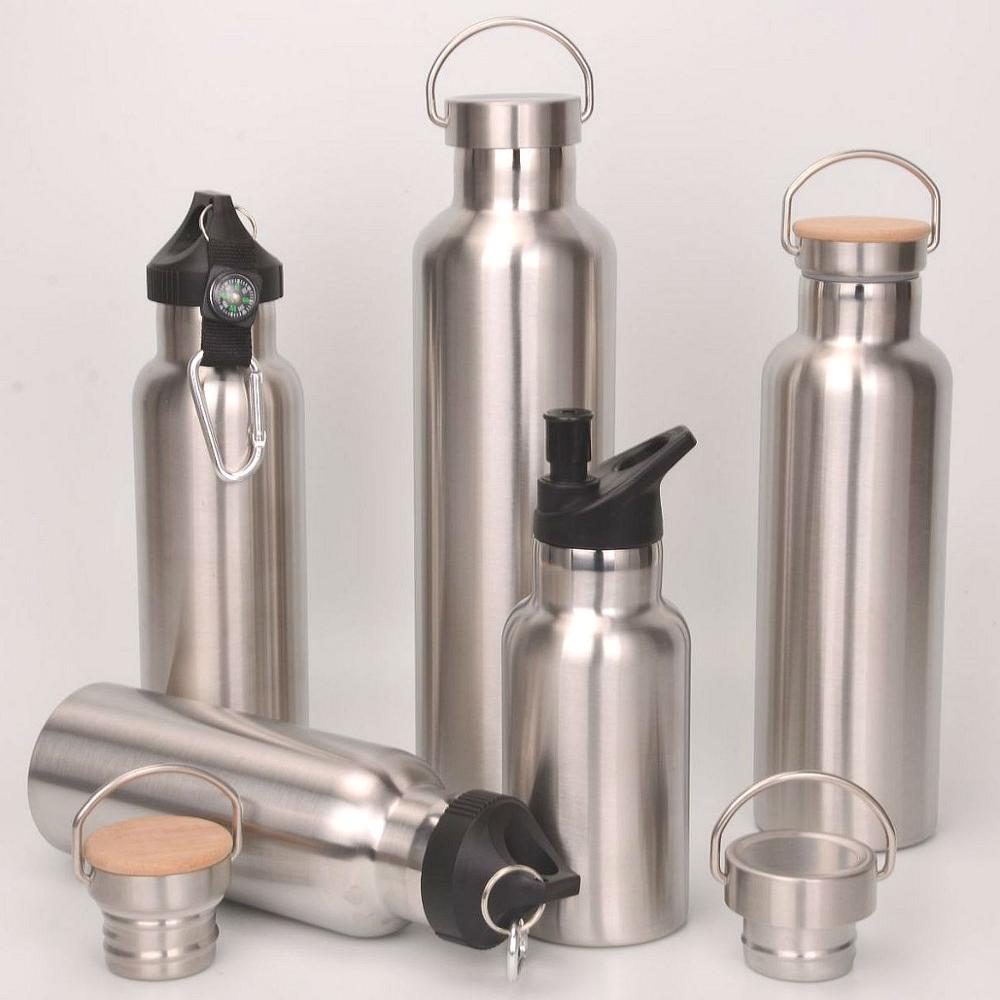 Double wall stainless steel vacuum flask water bottle stainless steel water bottle sport with custom logo