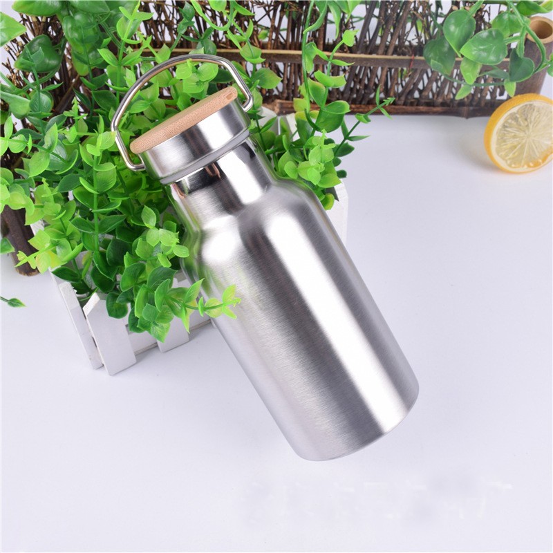 Double wall stainless steel vacuum flask water bottle stainless steel water bottle sport with custom logo