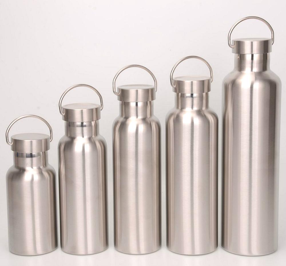 Double wall stainless steel vacuum flask water bottle stainless steel water bottle sport with custom logo