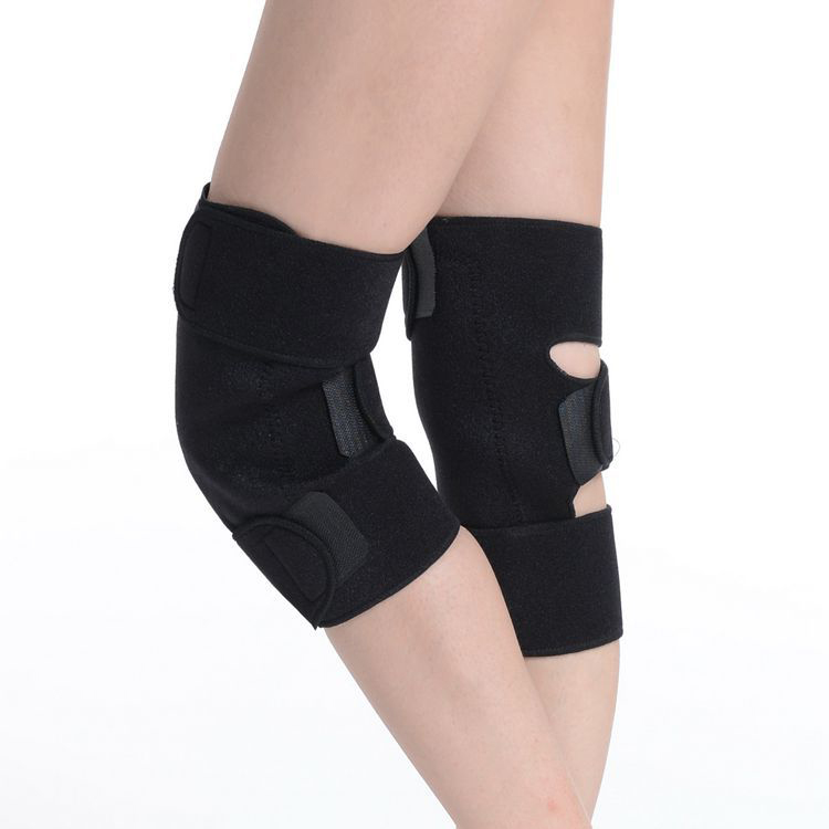 New Warm Sport Black Neoprene Leg Guard Knee Brace Support