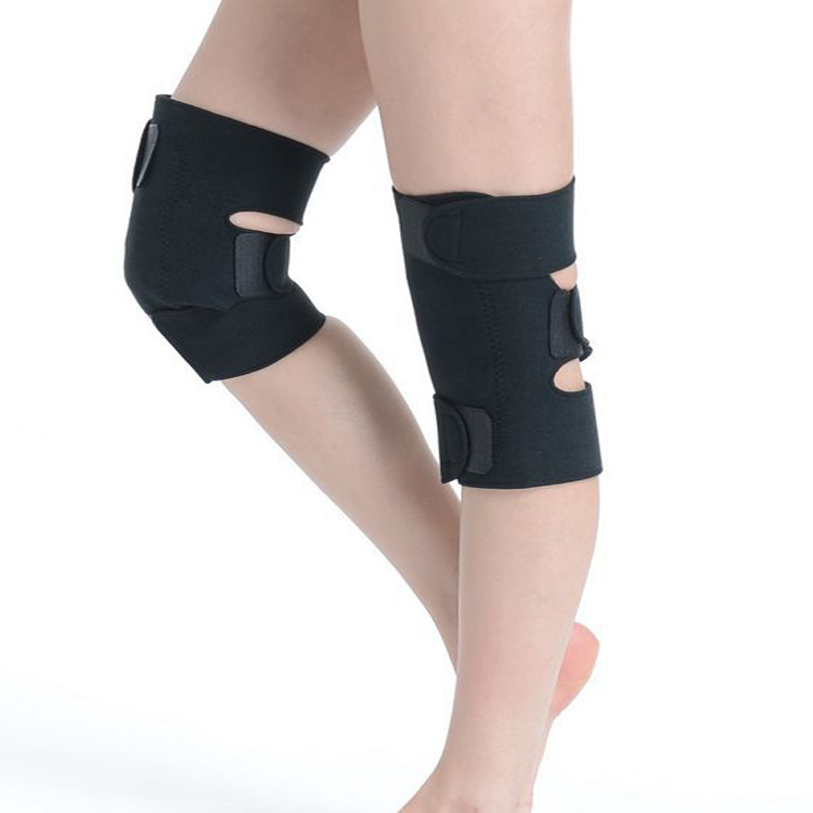 New Warm Sport Black Neoprene Leg Guard Knee Brace Support