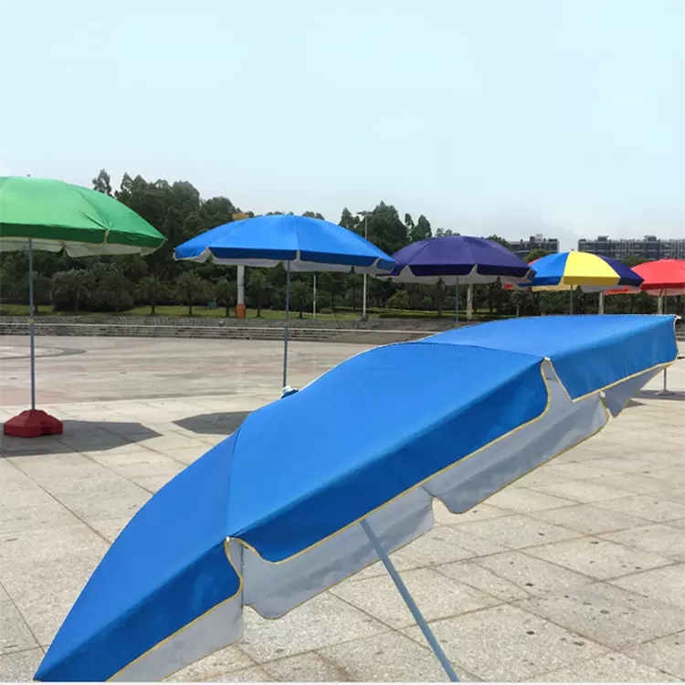 Outdoor umbrella folding custom advertising garden telescopic beach sun umbrella