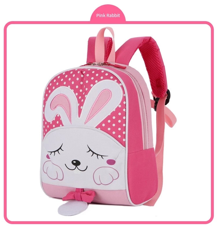 2019 New Trendy Cartoon Lovely Student Backpack With Animal Pattern Kid's School Bag