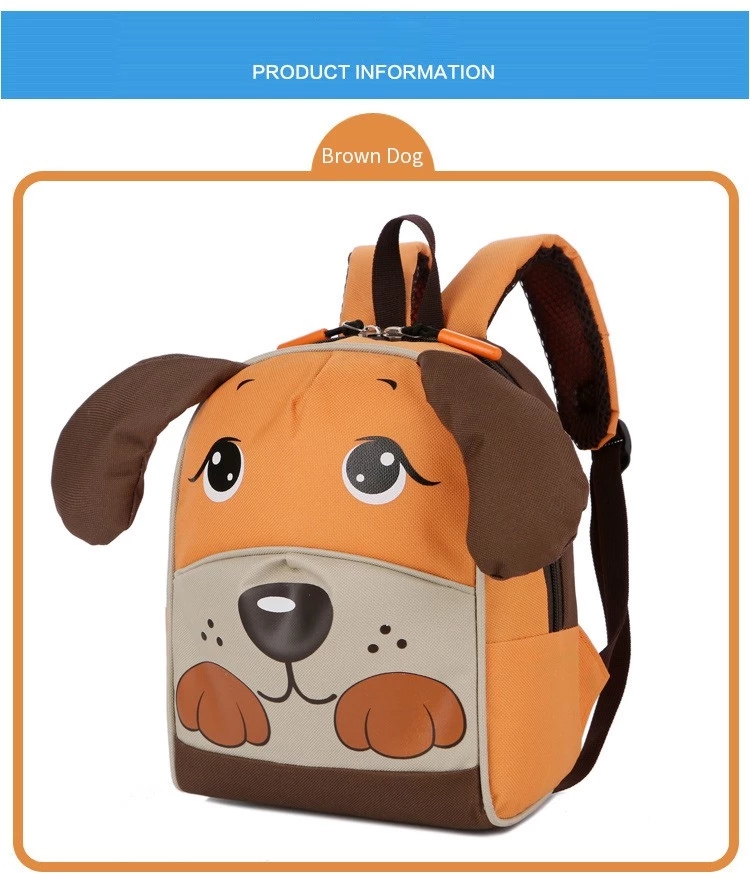 2019 New Trendy Cartoon Lovely Student Backpack With Animal Pattern Kid's School Bag