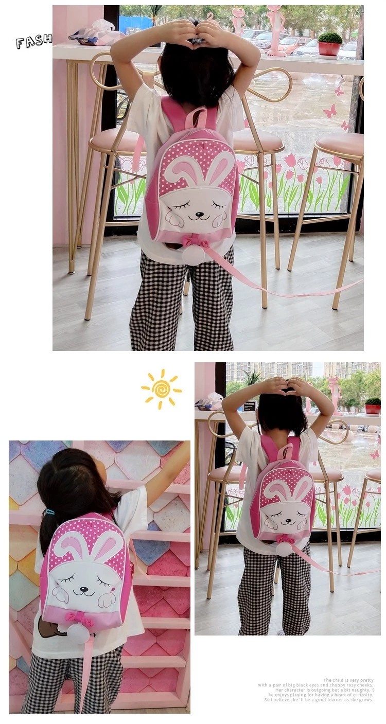 2019 New Trendy Cartoon Lovely Student Backpack With Animal Pattern Kid's School Bag