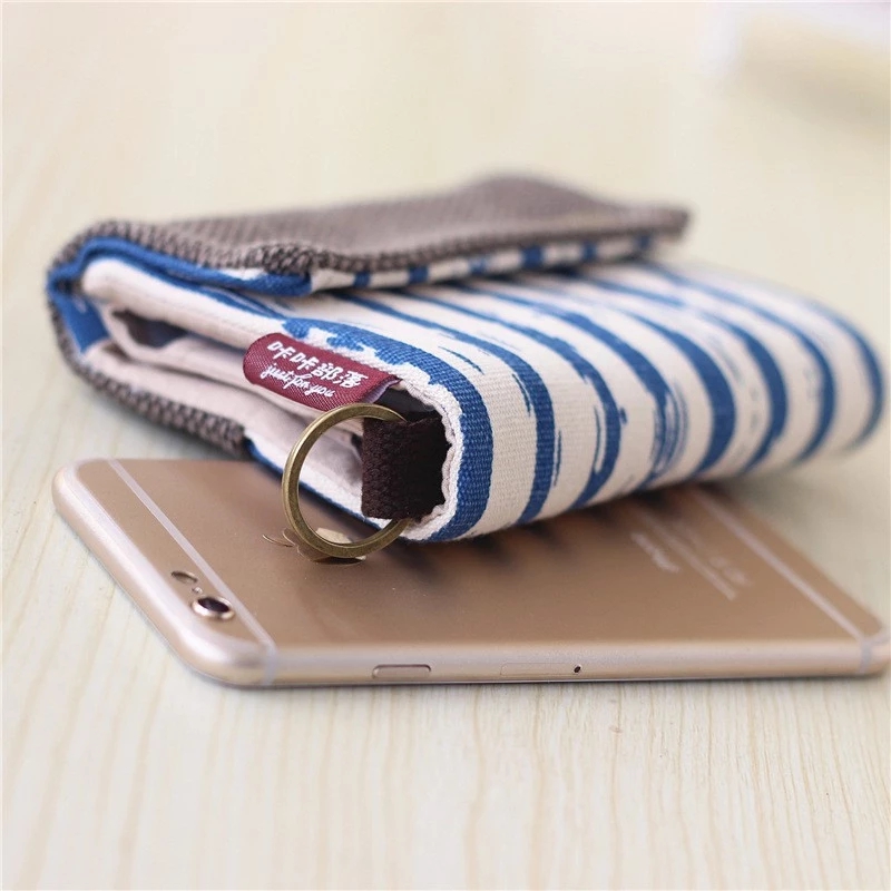 New Trendy Lovely Canvas Men's And Women's Small Wallet Wholesale Multi-function Key Bag