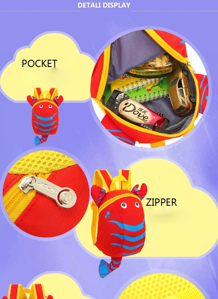 New Fashion Creative Cartoon Schoolbag Kindergarten Children's Cute Nylon Backpack