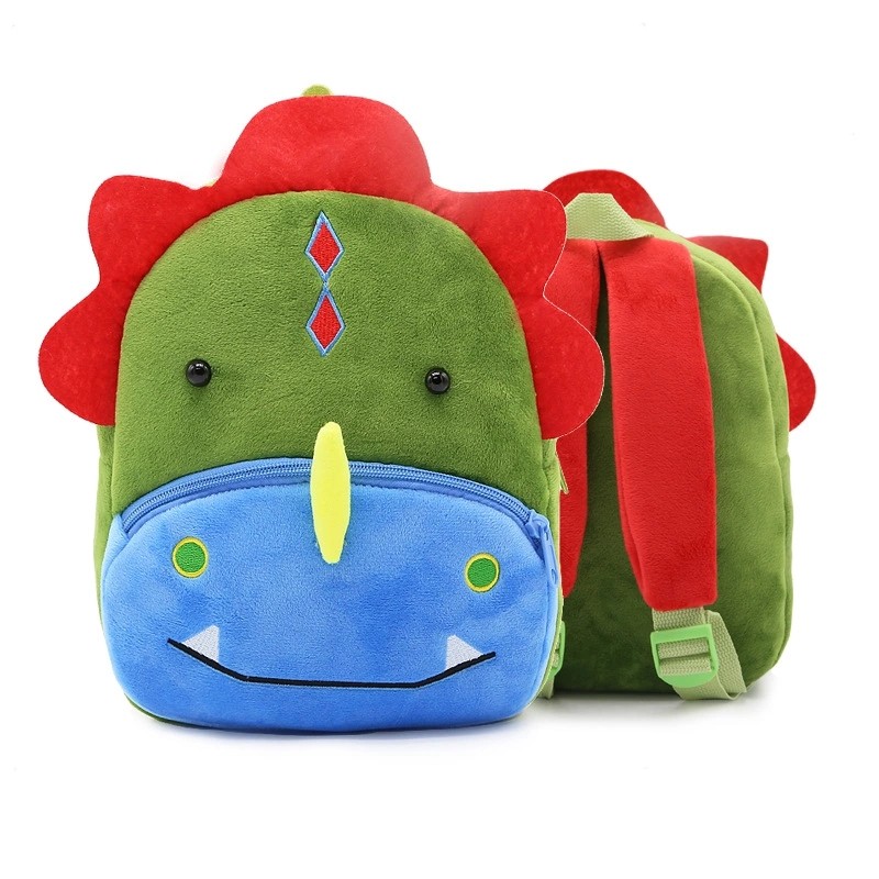 Cute Cartoon 3D Animals Customized Plush Children's Kindergarten Backpacks Bag