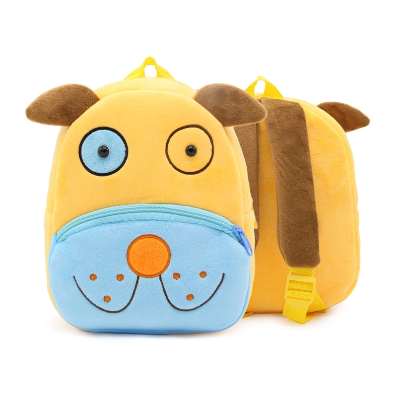 Cute Cartoon 3D Animals Customized Plush Children's Kindergarten Backpacks Bag