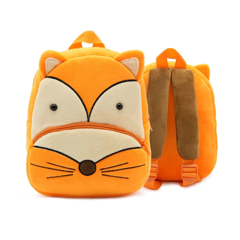 Cute Cartoon 3D Animals Customized Plush Children's Kindergarten Backpacks Bag