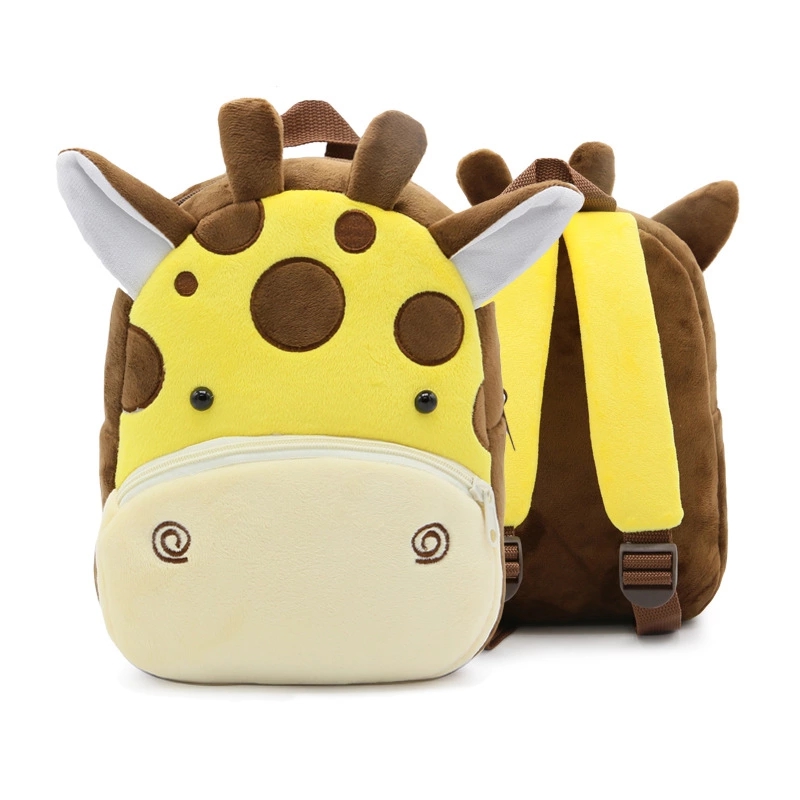 Cute Cartoon 3D Animals Customized Plush Children's Kindergarten Backpacks Bag