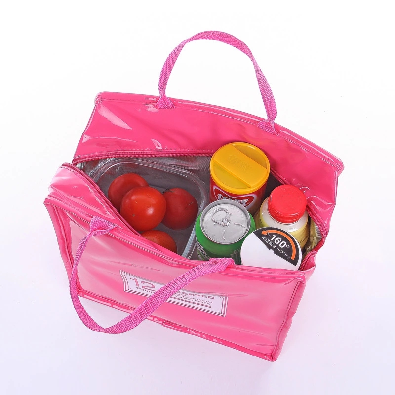 Waterproof PU Picnic Aluminium Foil Thermal Food Lunch Cooler Tote Bag