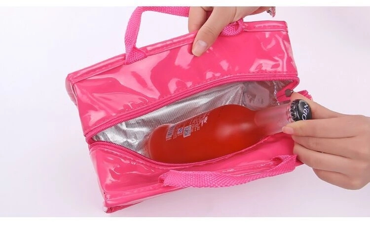 Waterproof PU Picnic Aluminium Foil Thermal Food Lunch Cooler Tote Bag