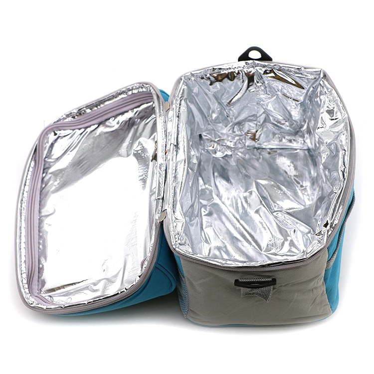 Custom Capacity Handle Thermal Outdoor Picnic Lunch Layered Aluminium Foil Cooler Tote Bag