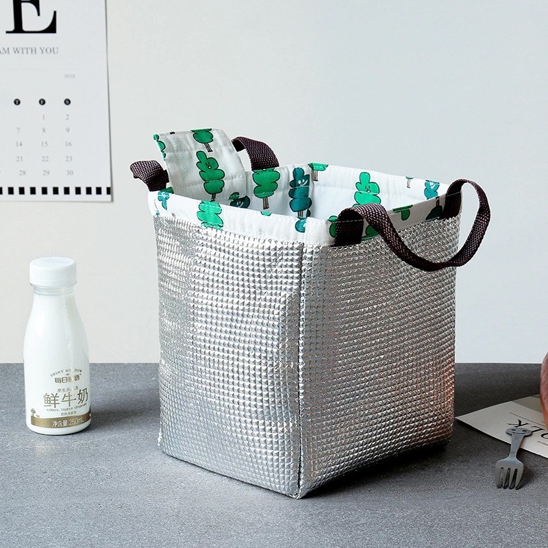 Waterproof Zipper Student Lunch Box Bags Cooler Heat Preservation Bag