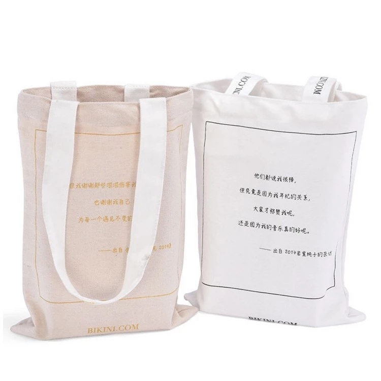 Factory Cheap Price Shopping Tote 100% Cotton Bag with Logo