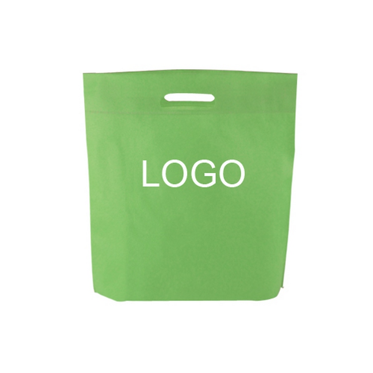 Promotional Custom Heat Seal Exhibition Non Woven Cut-Out Handle Tote Bags