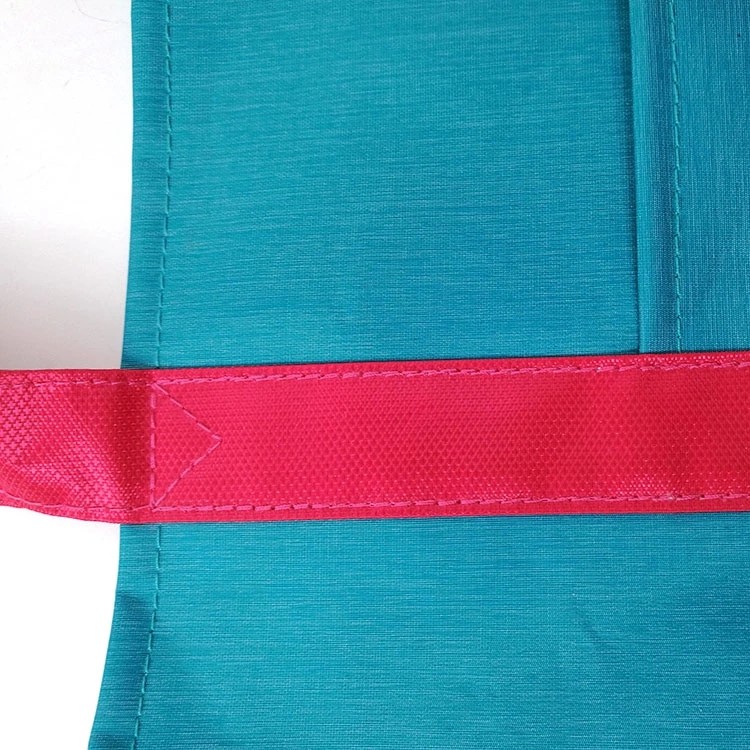 600D Polyester Reusable Custom Embroidered Travelling Women Shopping Tote Handbag