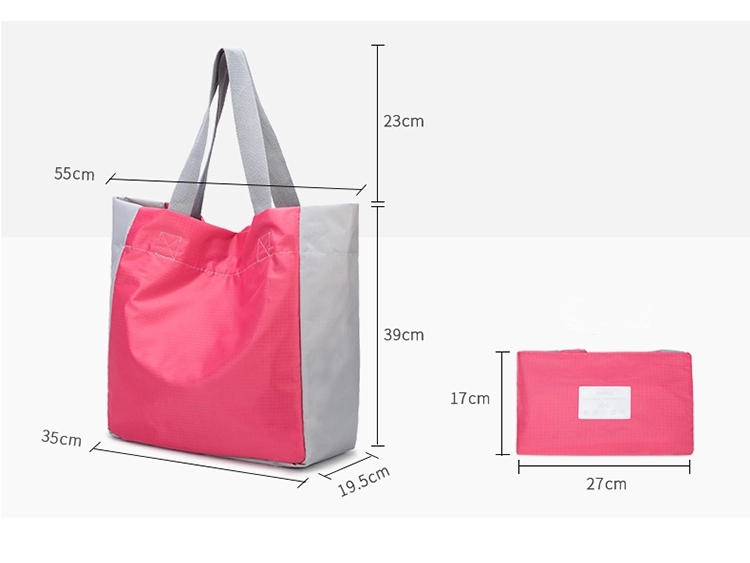 Custom Fashion Baobao Women Lady Travel Foldable Folding Large Waterproof Shopping Tote Handbag Shoulder Bag