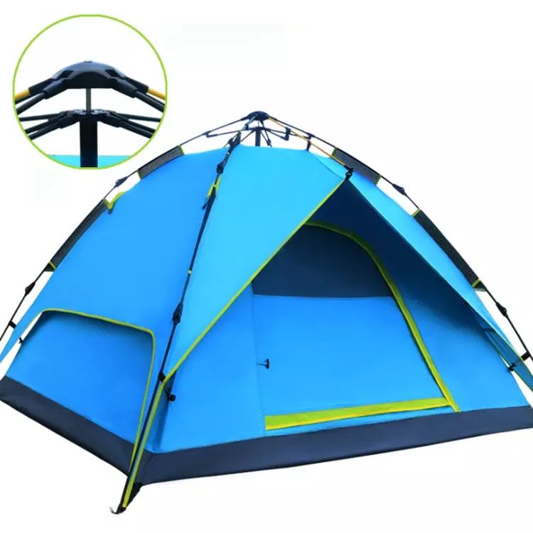 3-4 people automatic tent outdoor camping large family camping tent