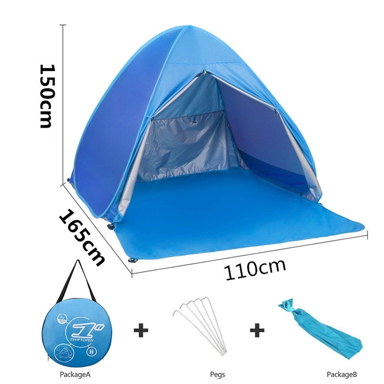 Anti Ultraviolet Light 1-2 Person Automatic Pop Up Outdoor Sun Shade Tent Sun Shelter Beach Tent