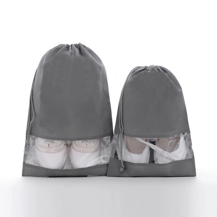 Customized Non-woven Travel Shoes Storage Dust Bag Drawstring Bag