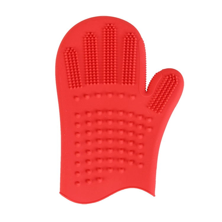 2019 New Design Silicone Pet Grooming Glove Custom Logo Accept