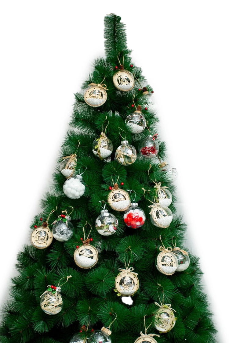 Unique Tree Pendant Party Gift Birthday Christmas Decoration PET Round Transparent Ball