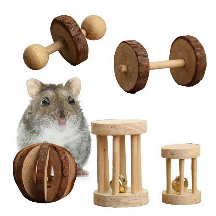 Fun and Healthy hamster Bird Dog Toy Wooden Pet Toy Grinding Supplies