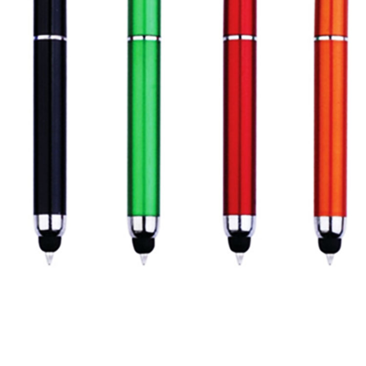 Customized Stylus Touch Ballpoint Writing Springs Pen with Keychain