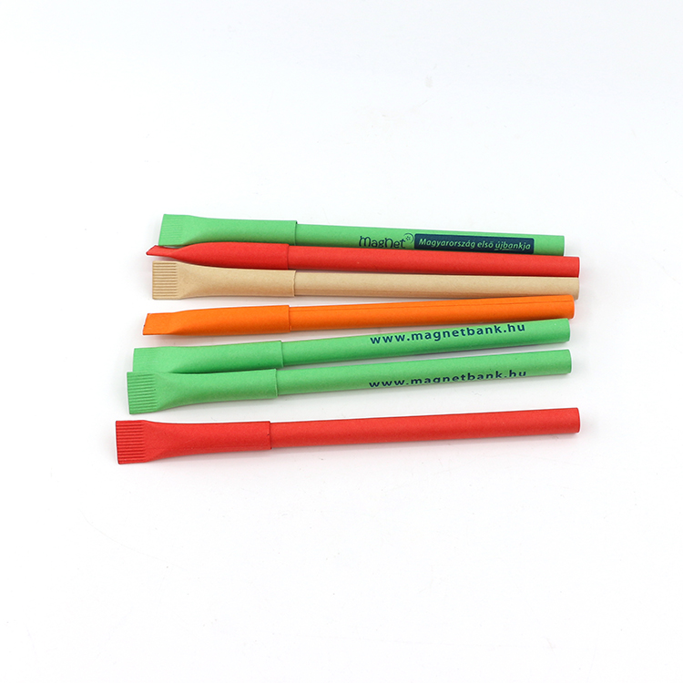 New Design Custom Logo Ballpoint Pen Eco-friendly Recyclable Paper Pen