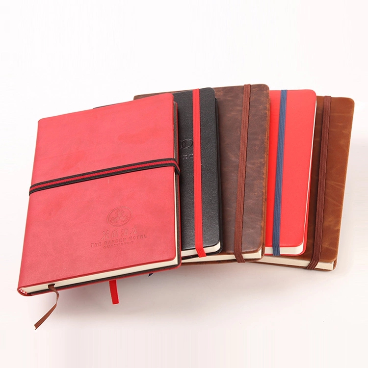 A5 PU Soft Leather Custom Print Notebook Student Notebook